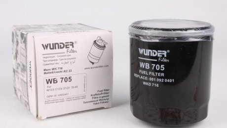 Фільтр паливний WUNDER FILTER WB 705 (фото 1)