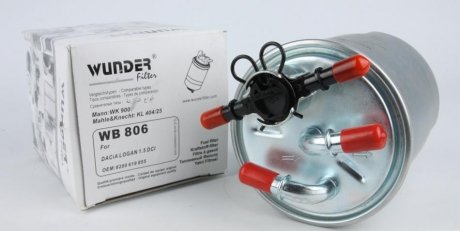 Фільтр паливний WUNDER FILTER WB 806 (фото 1)