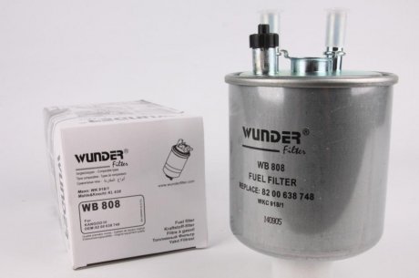 Фільтр паливний WUNDER FILTER WB 808 (фото 1)