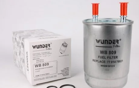 Фільтр паливний WUNDER WUNDER FILTER WB 809