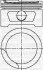 Поршень Opel Astra F 1.6i 98-05/G 1.6i 98-00(79.0mm/STD) 3103803000