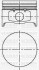 YENMAK Поршень с кольцами і пальцем  (размер отв. 79,50/ STD) RENAULT LOGAN 1.4 04- (4цл.) (K7J) 31-04169-000
