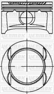 Поршень Opel Combo/Astra G/H 1.4 04-11 (73.40mm/STD) = 7121655000 YENMAK 3104214000
