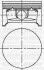 Поршень Opel Astra/Vectra/Zafira 1.6 16V 00- (79.00mm/STD) YENMAK 3104216000 (фото 1)