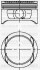 YENMAK Поршень с кольцами і пальцем (размер отв. 86 / STD) OPEL ASTRA F 2.0 (4цл.)  ( (20 XE, C 20 XE) 31-04225-000