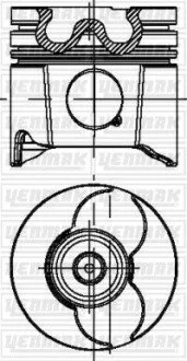 Фото поршень Citroen Berlingo/Peugeot Expert/Partner 2.0HDI (85.00mm/STD) (71-3749-00) = 7137490000 YENMAK 3104495000 Поршень Citroen Berlingo/Peugeot Expert/Partner 2.0HDI (85.00mm/STD) (71-3749-00) = 7137490000 YENMAK 3104495000