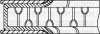 Кільця поршневі Opel Astra G/H/Vectra B/C 2.0/2.2 00- (86.00mm/STD) (1.2-1.5-2.5) YENMAK 9109221000 (фото 3)