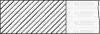 Комплект поршневих кілець (на 1 поршень) VW 1.4TSI (77/0.5) (1.2/1.5/2) YENMAK 91-09292-050 (фото 1)