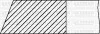 Комплект поршневих кілець (на 1 поршень) VW Polo 1.0 (67.1/STD) (1/1.2/2) YENMAK 91-09312-000 (фото 2)