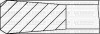 Кільця поршневі (к-кт на 2 поршя) Fiat Ducato/Renault Master 2.5D 89- (93.00mm/STD) (3-2-3) 9109689000