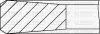 Комплект поршневих кілець (на 1 поршень) RENAULT Master 2.5TD -98 (93.4/0.4) (3/2/3) YENMAK 91-09689-040 (фото 1)