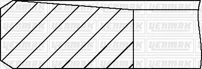 Кільця поршневі Ford Connect 1.8TDCI 02- (82.50mm/STD) (2.5-2-3) YENMAK 9109964000