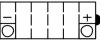 МОТО 12V 5,3Ah YuMicron Battery) YUASA YB5L-B (фото 2)