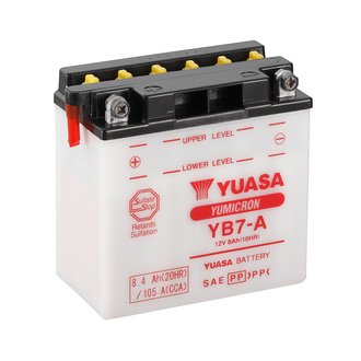 МОТО 12V 8,4Ah YuMicron Battery (співзаряджень)) YUASA YB7-A (фото 1)