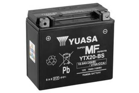 МОТО 12V 18,9Ah MF VRLA Battery) YUASA YTX20-BS