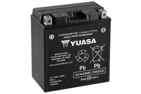 МОТО 12V 18,9Ah High Performance MF VRLA Battery (співзаряджень)) YUASA YTX20CH-BS (фото 1)