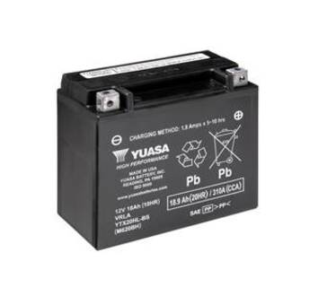 МОТО 12V 18,9Ah High Performance MF VRLA Battery AGM (сухозаряжений) YUASA YTX20HL-BS (фото 1)