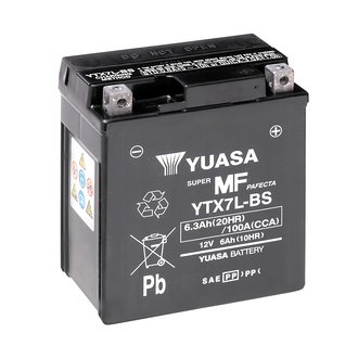 МОТО 12V 6Ah MF VRLA Battery AGM (співзаряджень)) YUASA YTX7L-BS