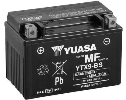МОТО 12V 8Ah MF VRLA Battery (співзаряджень)) YUASA YTX9-BS