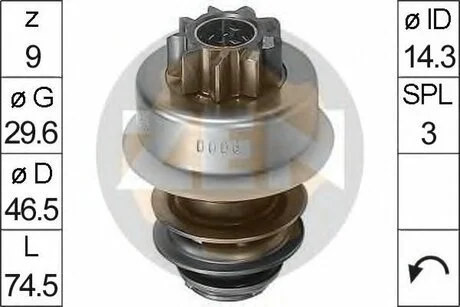 Бендикс стартера ZEN ZN0006