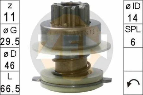 Бендікс стартера ZEN ZN0540