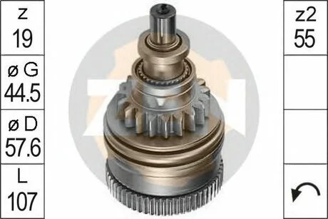 Бендикс стартера ZEN ZN0749