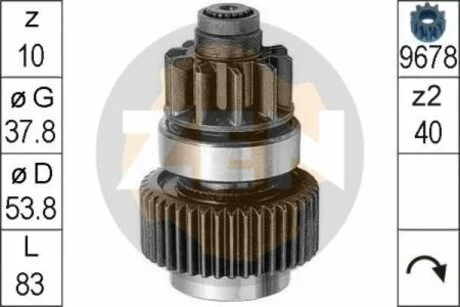 Бендікс стартера ZEN ZN0954