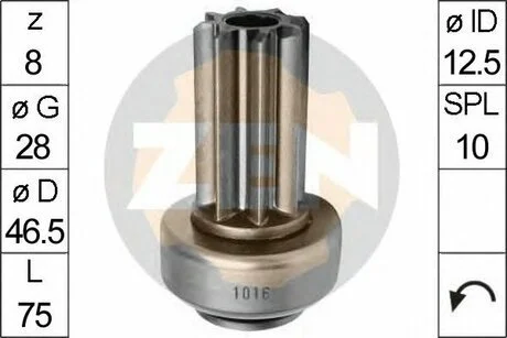Бендикс стартера ZEN ZN1016