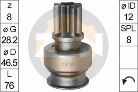 Бендікс стартера ZEN ZN1018