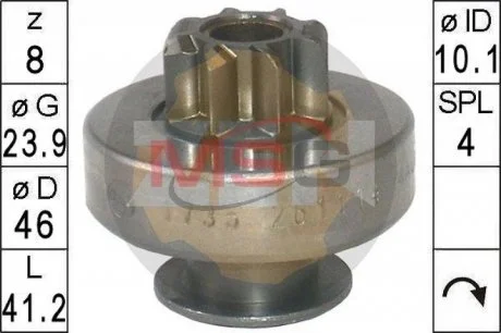 Бендикс стартера ZEN ZN1735