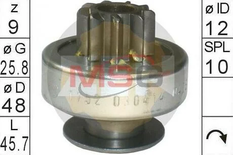 Бендікс стартера ZEN ZN1752