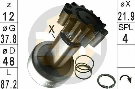 Бендикс стартера ZEN ZN1768