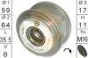 Шкив генератора инерционный ZN5580