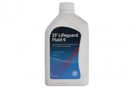 Масло трансмиссионное lifeguard 9 для акпп, 1л ZF AA01.500.001