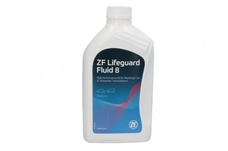 Масло трансмиссионное для акпп lifeguard 8, 1л ZF S671.090.312