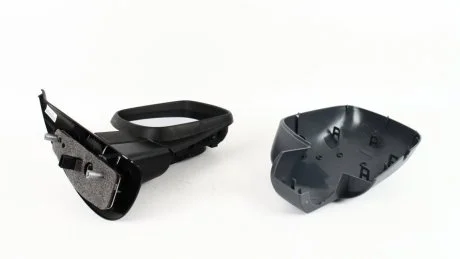 Зеркало заднего вида (электро с подогревом) под покраску c датчик темп, R -12 Zilbermann 02634