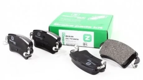 Колодки тормозные Zilbermann 08009