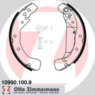 Гальмiвнi колодки барабаннi ZIMMERMANN 109901009