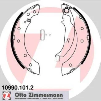 Гальмiвнi колодки барабаннi ZIMMERMANN 109901012