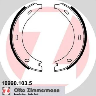 Колодки тормозные ZIMMERMANN 109901035