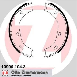 Колодки гальмівні барабанні к-кт ZIMMERMANN 109901043 (фото 1)
