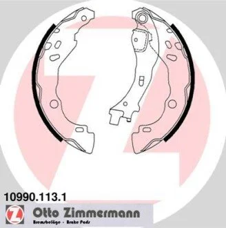 Гальмiвнi колодки барабаннi ZIMMERMANN 109901131