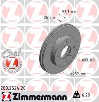 Автозапчастина ZIMMERMANN 200252420