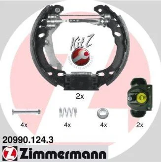 Гальмівні колодки (набір) ZIMMERMANN 209901243