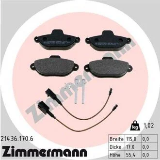 Автозапчастина ZIMMERMANN 214361706