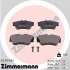 Комплект тормозных колодок, дисковый тормоз ZIMMERMANN 214791901 (фото 1)