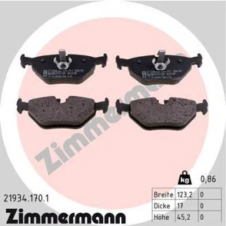 Гальмiвнi колодки дисковi ZIMMERMANN 219341701