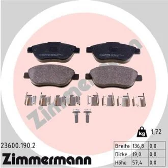 Автозапчасть ZIMMERMANN 236001902