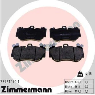 Гальмівні колодки ZIMMERMANN 239611701