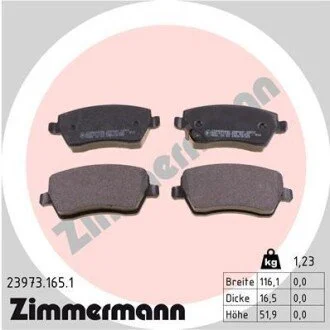 Гальмiвнi колодки дисковi ZIMMERMANN 239731651